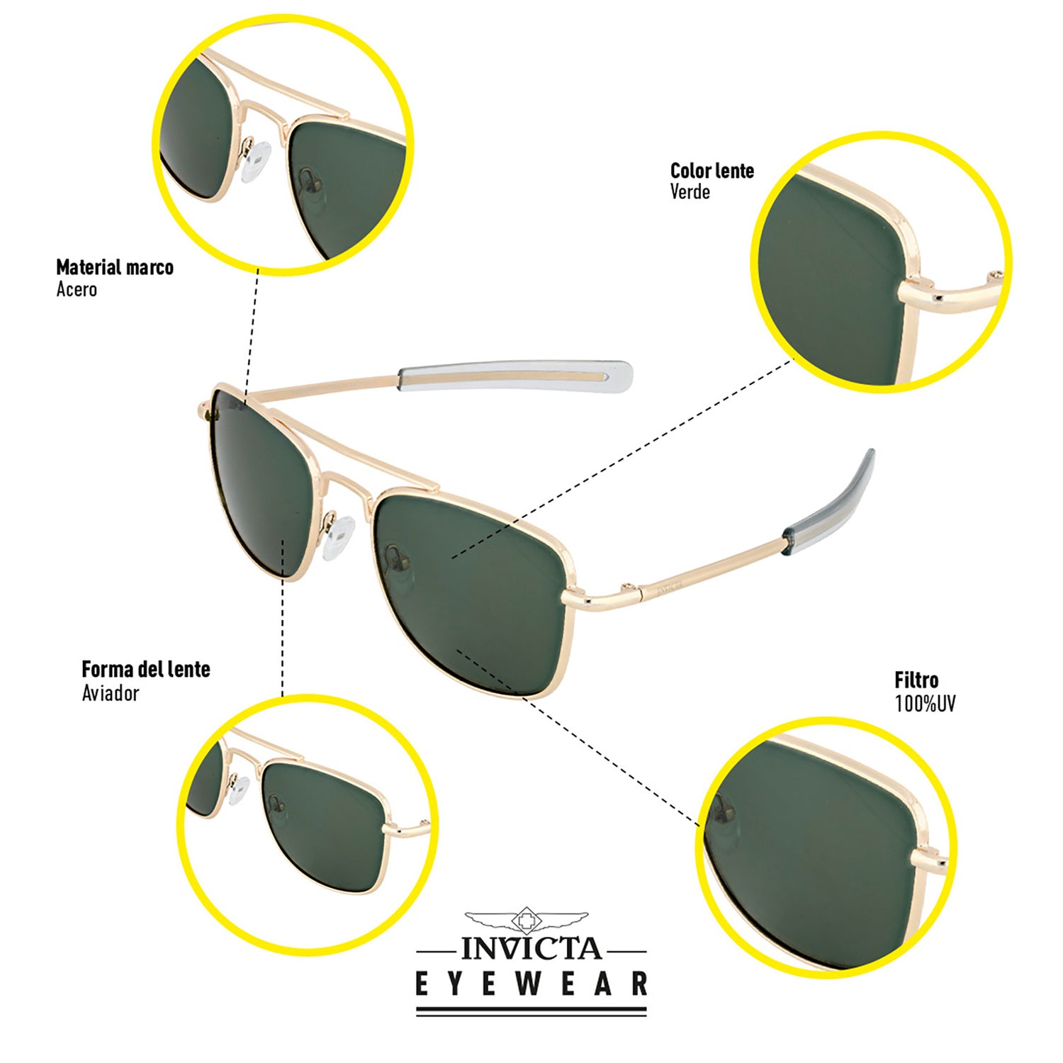 Gafas De Sol Invicta I39272-avi-09-g15 Unisex