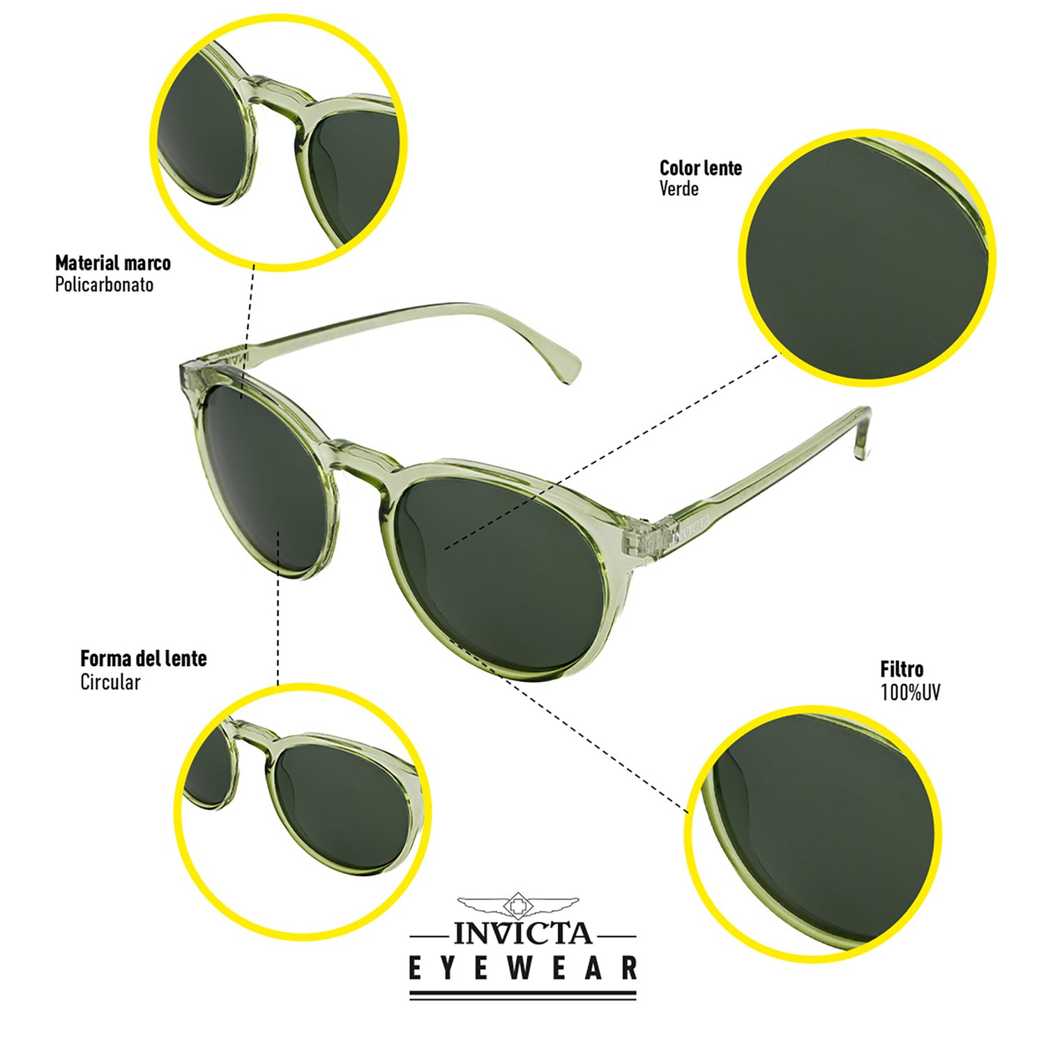 Gafas De Sol Invicta I44223-dna-t05-g15 Unisex