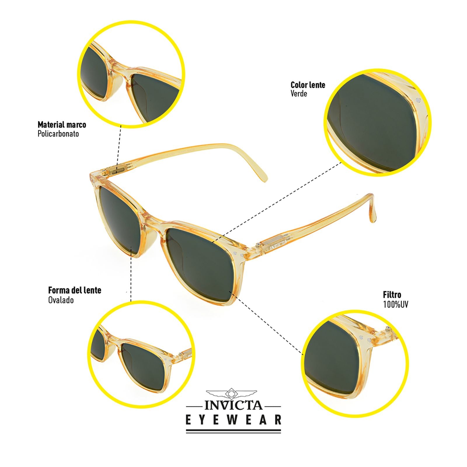 Gafas De Sol Invicta I0932-sub-t08-g15 Unisex