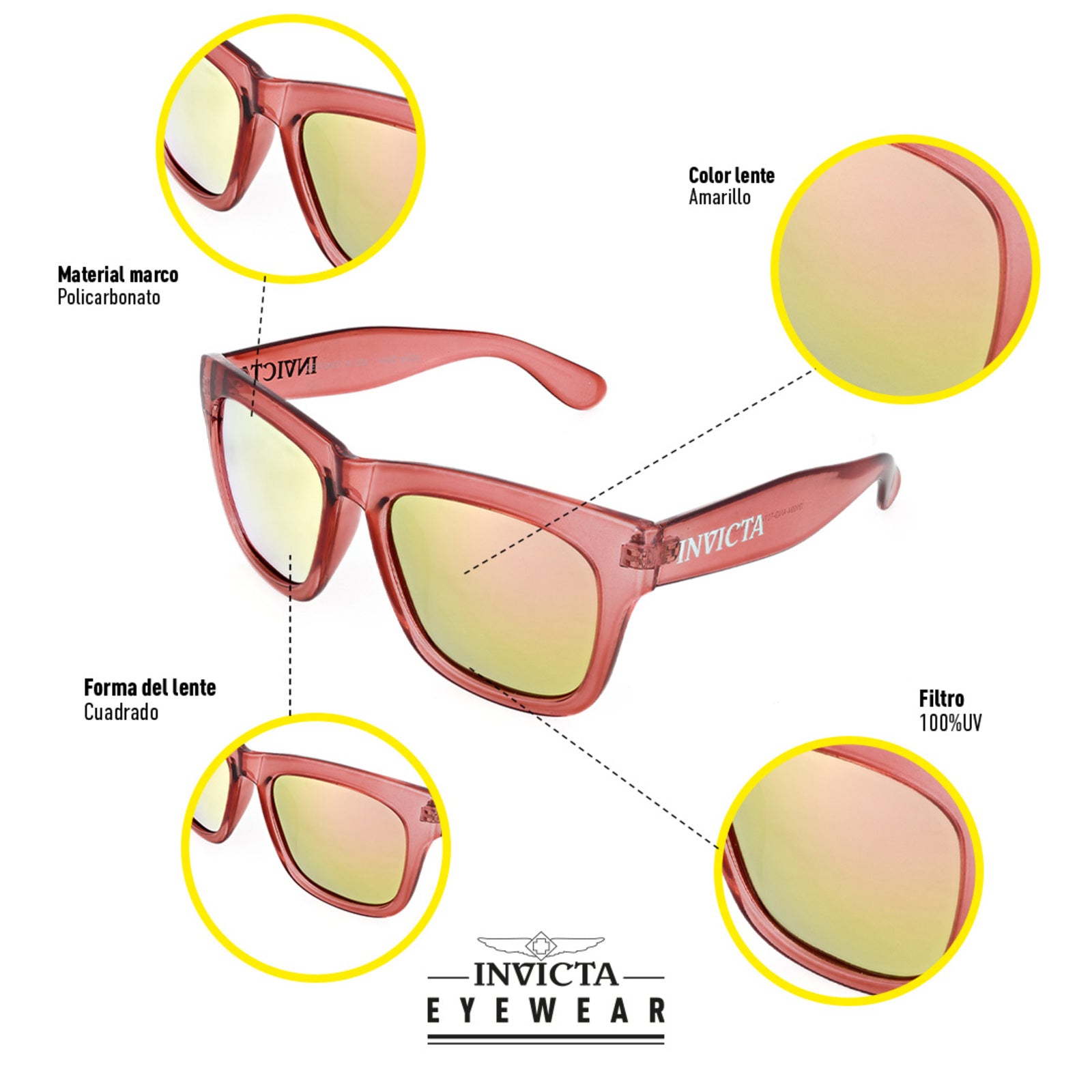Gafas De Sol Invicta I31094-ang-t07-m07 Unisex