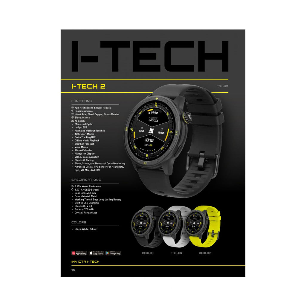 Reloj Invicta I-tech Itech 004
