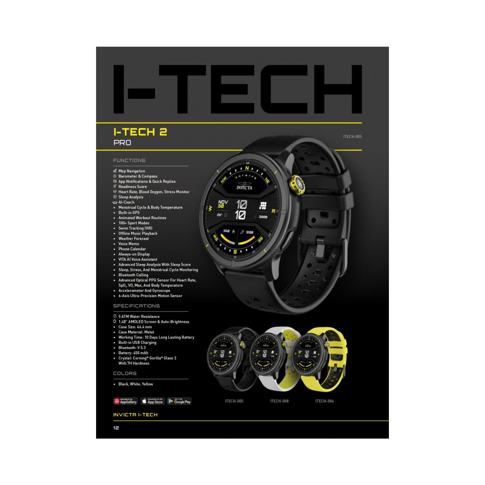 Reloj Invicta I-tech Itech 006