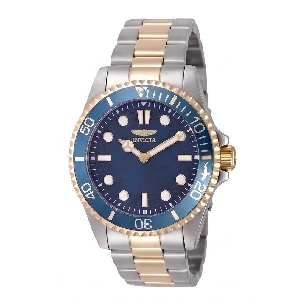 Reloj Invicta Pro Diver 49696 · Esfera Azul Bicolor Acero y Oro 43 mm