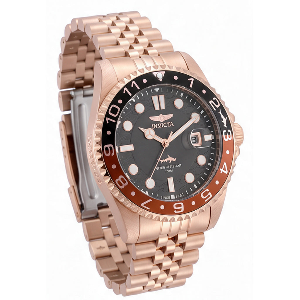 Reloj Invicta Pro Diver 50814 · Esfera Negra Bicolor Acero y Oro 43 mm